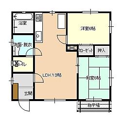 広兼貸家　奥　2ＬＤＫ