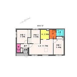 富万ヒラオカテラス 101