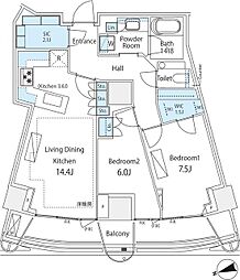 パークコート神宮北参道　ザ　タワー 1805