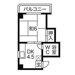 内田橋ロイヤルハイツII 3B