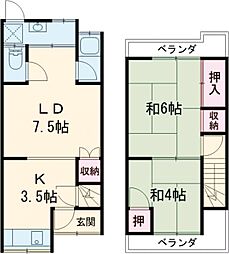 枚方市北中振1丁目の一戸建て