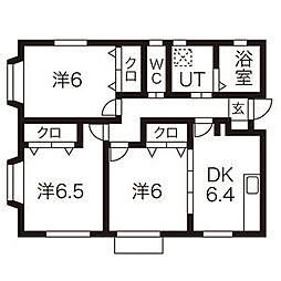 吉岡南貸家(柊・樫・楢・桧) C