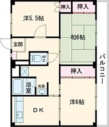 ビレッジハウス中村1号棟 105