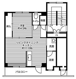 ビレッジハウス湖山4号棟 0201