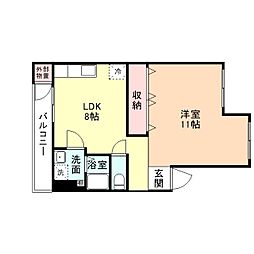 館出マンション 4B