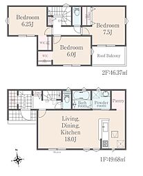 リナージュＬ　下野市石橋第1期3号棟 3