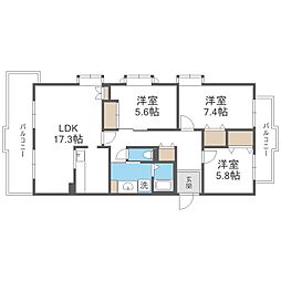 高槻・阿武山九番街東2号棟 0203