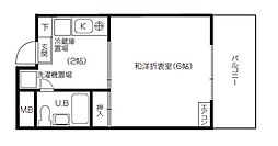 ハイツタナカ ベランダ有り 屋根付き 床有り  104