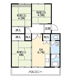 ＵＲ　泉南一丘団地　58棟 305