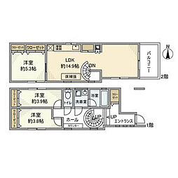 高円寺南戸建 --