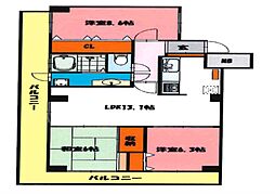 サバービアシティB棟 1705