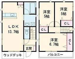栢山貸家 LILIUM A棟 1