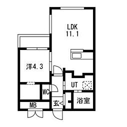 Lumiere Kotoni(ルミエールコトニ)　仮)GA-琴似2-7MS B棟 302