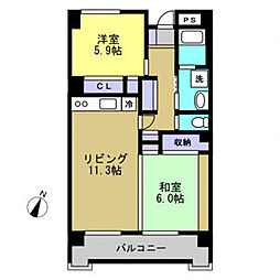 ハイヒルズクマノ 3C