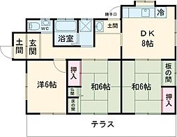 駐車場付3ＤＫ戸建て 1