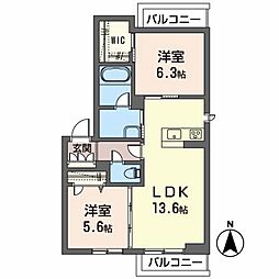 クレール富沢西Ａ 202