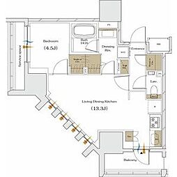 ザ・パークハビオ谷町六丁目クロス 905