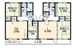 ＵＲ　泉南一丘団地　63棟 401