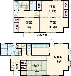 下弁財町津興戸建て 1
