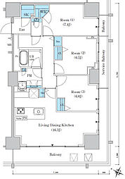 ロイヤルパークスER万代 1309