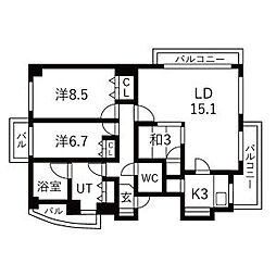 PRIME COURT山の手(プライムコート山の手・旧:バーグレイブ山の 401
