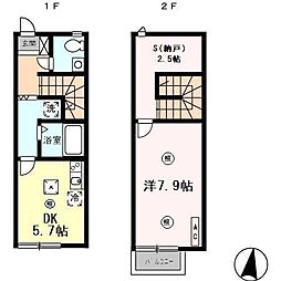 リースランド古賀島　B棟 B-2