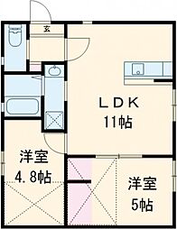 仮）かすみ町貸家II 1