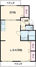 レヂデンス尾崎 2C