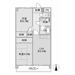 ロイヤルヒルズ山代壱番館 1B