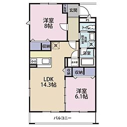 ピースタウン・ラ・グランメール 2D