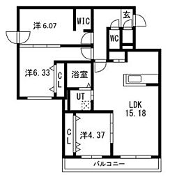 Highlight　Fukuzumi　仮)GA-福住1-1MS A棟 401