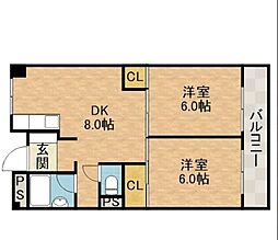 ローズハイツ茨木 406