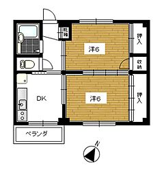 堀川アパート大園Ａ棟 405