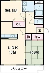グランメール勝田II 2D