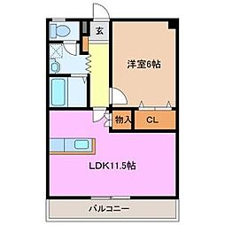 コーキア富洲原 2B