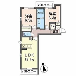 プランドール南矢野目 205