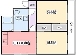 中村ハイツ F-1