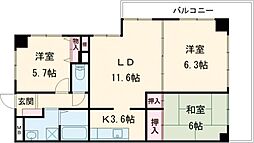 サザンヒルズ学園前5番館 317