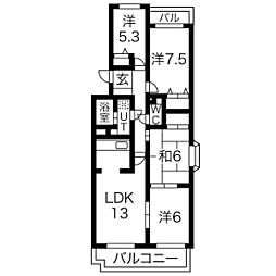 グランドハイツ原 B棟 105