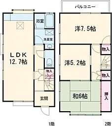 天畠貸家 中央右 1
