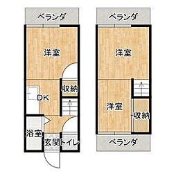 大東市北条6丁目16-17テラス初期費用火災保険のみ可 1