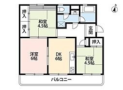 下大利団地19棟 404