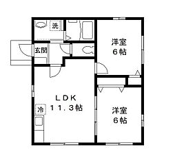 ジュエルタウン F号室 1