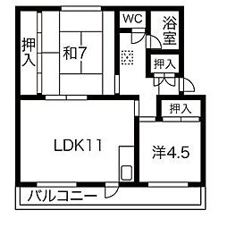 服部ハイツ 2C