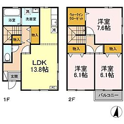 寺内堂ノ沢貸家　Ａ 1