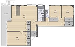 津山市北町　3SLDK　3F 1