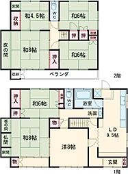 麻里布4丁目貸家 1