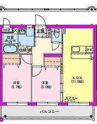 アジュール中町 401