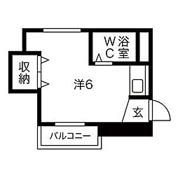 鶴田マンション 1C