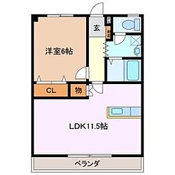 コーキア富洲原 2C
